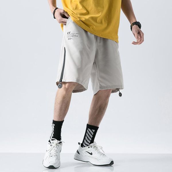 

aprilmomo2021 outdoor sports camp men's five-point shorts overalls military cargo washing tools cotton, White;black