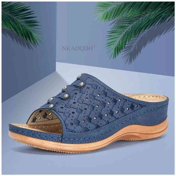 

sandals women wedges shoes for high heels summer flip flop chaussures femme platform plus size yfvg, Black
