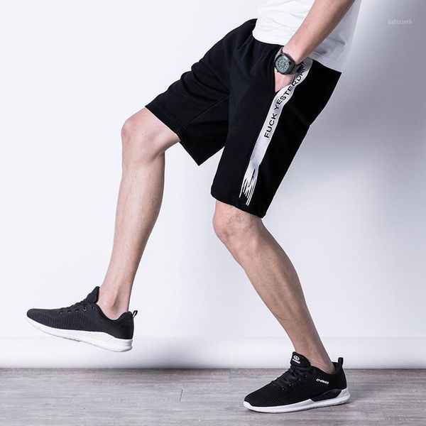 

men's summer sportswear jogger shorts fashion men loose jog elastic waist short pants run size 4xl, White;black