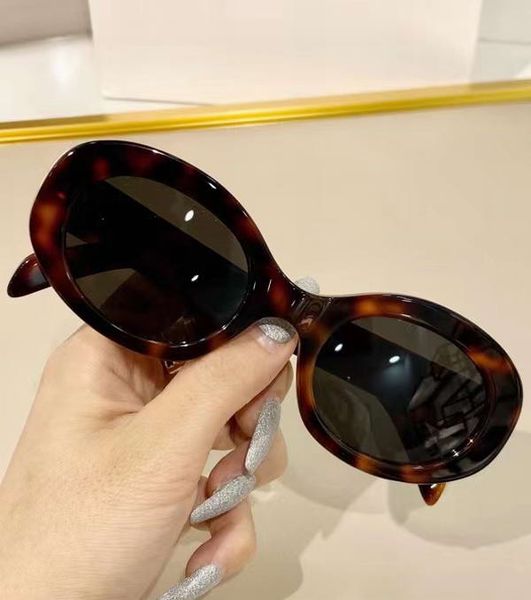 

oval round sunglasses havana frame grey lens women fashion sun glasses sonnenbrille gafa de sol with box, White;black