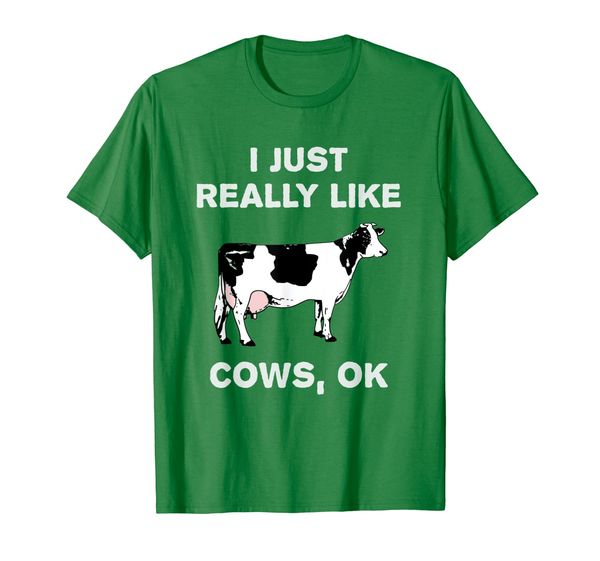 

I Just Really Like Cows OK Funny Cow T-Shirt Farmer Gift, Mainly pictures