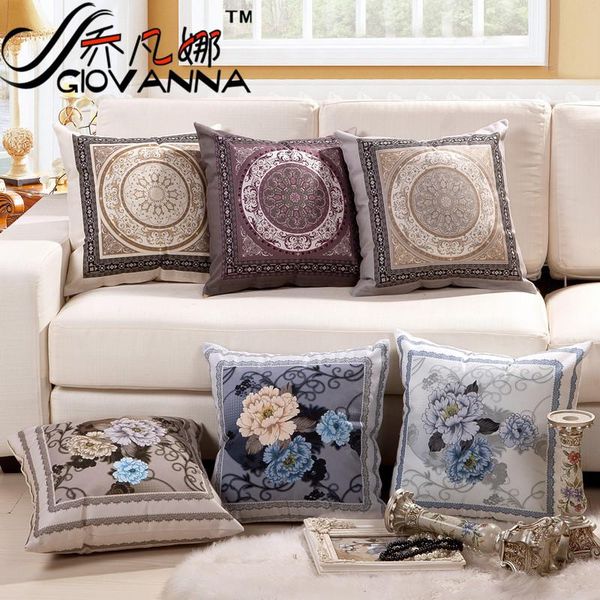

cushion/decorative pillow european luxury style cushions beautifully digital printing super soft short plush multifunctional pillows f015004