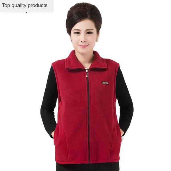 

women's vests 2021 spring mother vest female middle age autumn and winter jacket coat plus size women warm lh670, Black;white