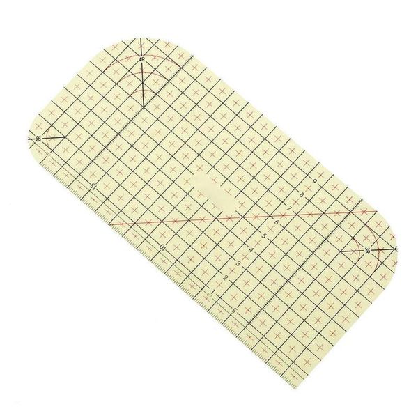

patchwork ruler set rule durable portable clear rectangle resin craft for accurate measurement sewing tools positioning notions &, Black