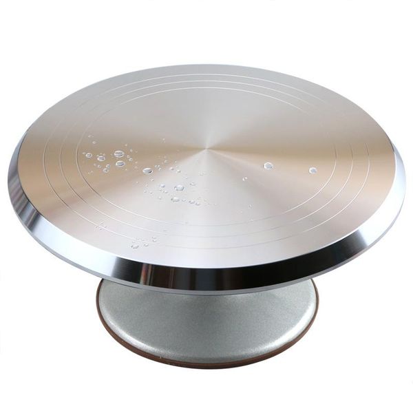 

baking tools aluminum alloy golden flower butter cake decorating turntable non-slip stand & pastry