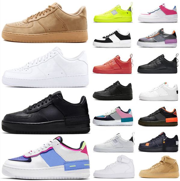 

1 one og platform shoes mens running shoe skateboard triple black white happhire wheat shadow utility men women sports trainers designer sne