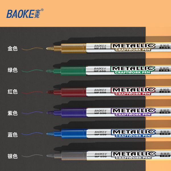 

metal baoke color craft pen mp550 gold sier marking signing greeting card po album