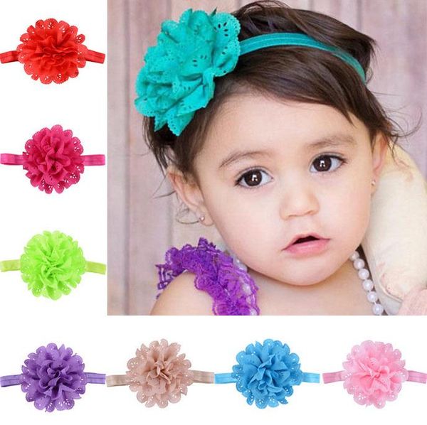 

pcs/lot baby headband flower girls bows toddler hair bands for kids headbands turban born hairband accessories, Slivery;white