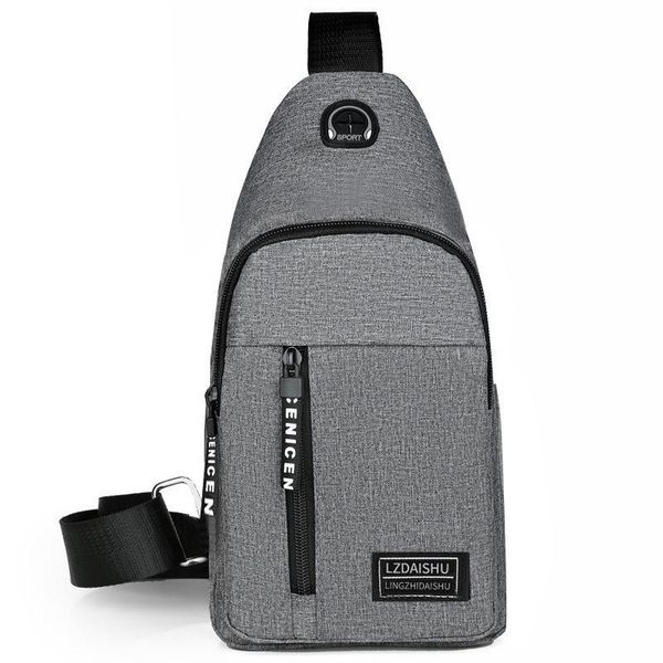 

men's travel backpack canvas breast bag leisure sports one-shoulder crossbody