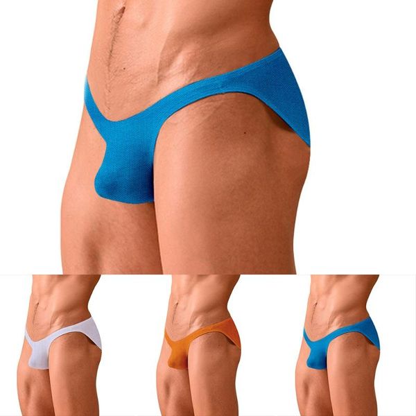 

underpants mens underwear tight comfortable briefs men bikini solid color cotton fashion backless jockstrap string thong, Black;white