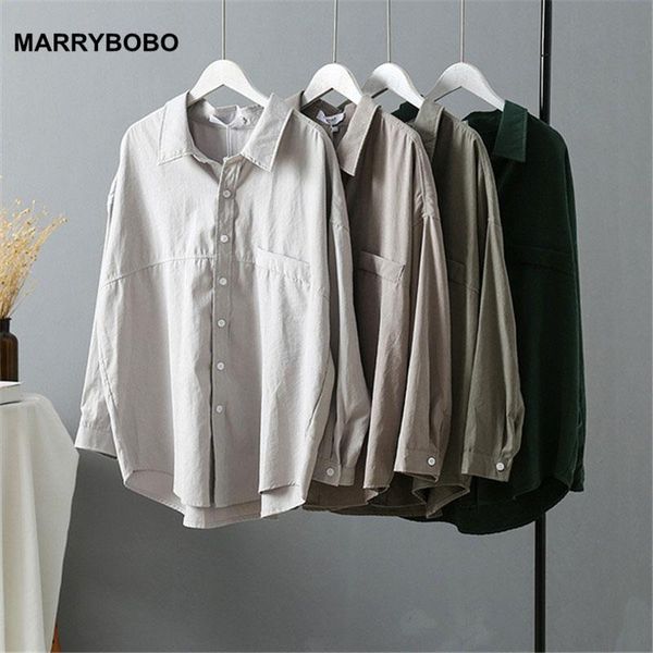 

korean loose white blouse shirt women autumn solid long sleeve turn down collar shirts 2021 casual vintage office women's blouses &
