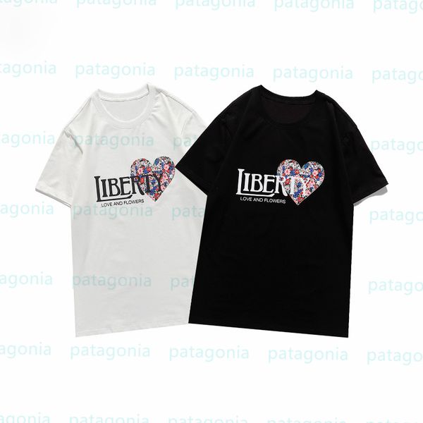 

summer designer men short sleeve t shirts couples round neck casual mens broken beautiful heart tees size s-2xl, White;black