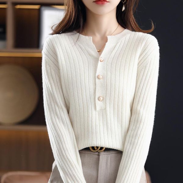 

women's sweaters 100% pure wool cashmere sweater woman o-neck pullover casual knitted winter style large size female jacket korean war, White;black