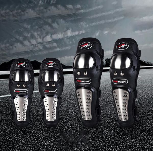 

motorcycle protective gear armor stainless steel four-piece elbow pads and knee