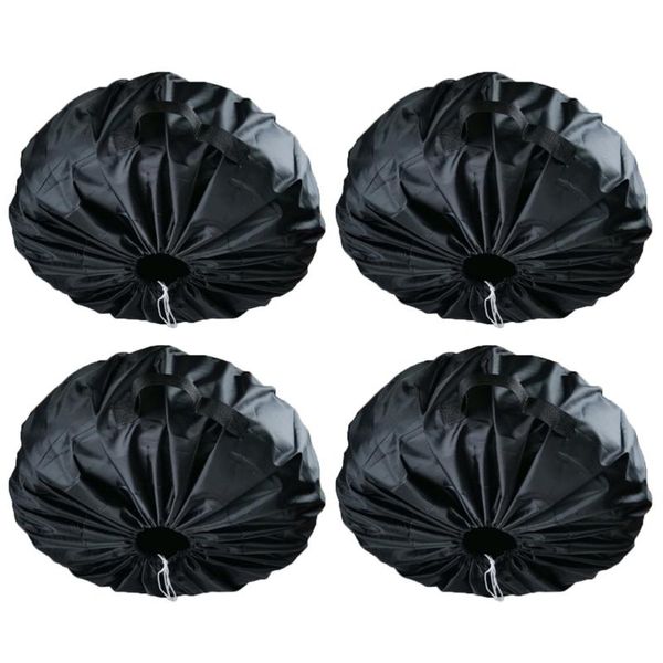 

4pcs oxford cloth tire cover portable protective sun block car covers
