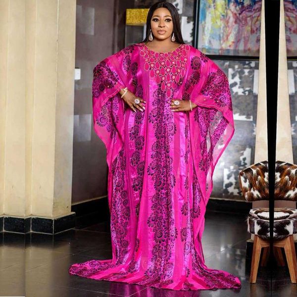 

ethnic clothing african clothes dashiki bat sleeve drilling long dresses evening party dress ladies size africa, Red