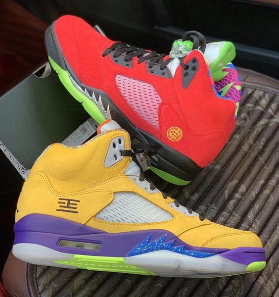 

2020 new quality mens basketball shoes 5 high sneakers what the mens shoes quality sneakers shoes fashion size 7.5-13 with boxjfgb