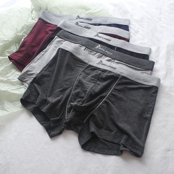 

young men's underwear flat angle modal soft and comfortable counter quality han jiang, Black;white