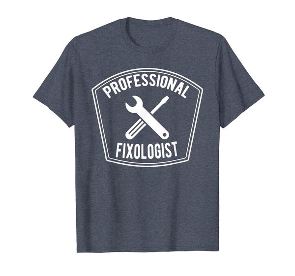 

handyman t shirt professional fixologist, White;black