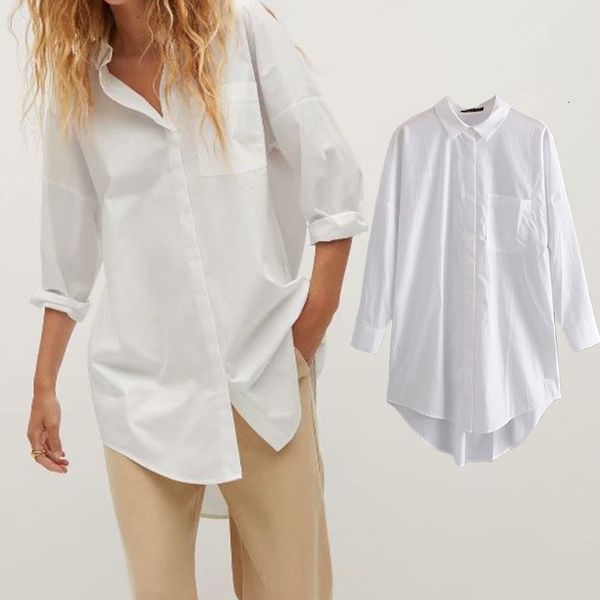 

pant female fashion purse decoration chiffon collar shirt long, White