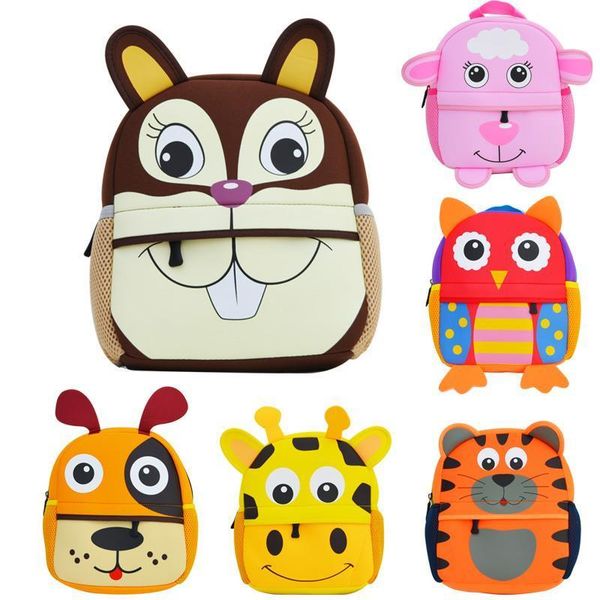 

selling 3d cute animal school bag design backpack kids boys and girls cartoon shaped children backpacks kindergarten