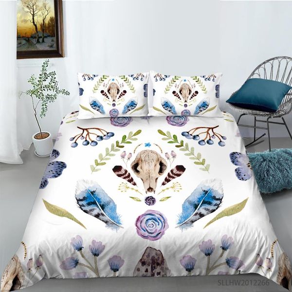 

bedding sets 3d floral flowers printed set 2/3pcs duvet cover with pillowcase fresh pastoral style quilt home textile