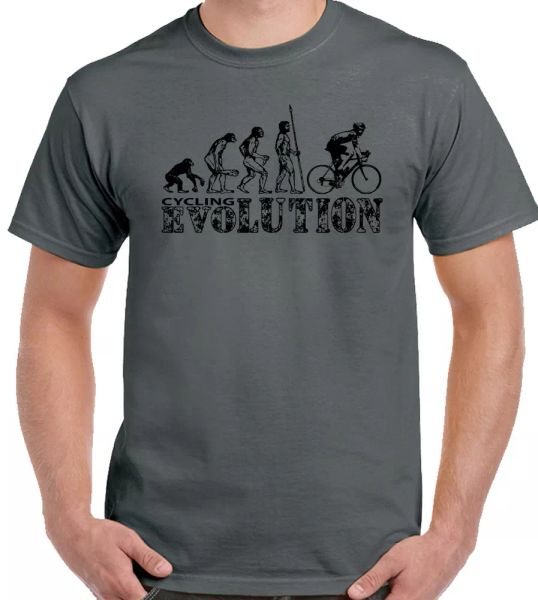 

cycling evolution t-shirt men funny bike bicycle mtb bmx road runner, White;black