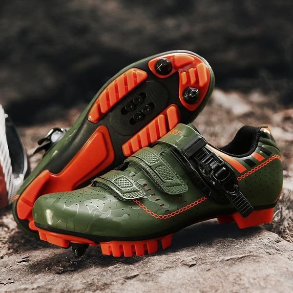 

cycling footwear flat shoes men outdoor sport mtb bicycle sneaker self-locking racing mountain cleats bike women sapatilha ciclismo, Black