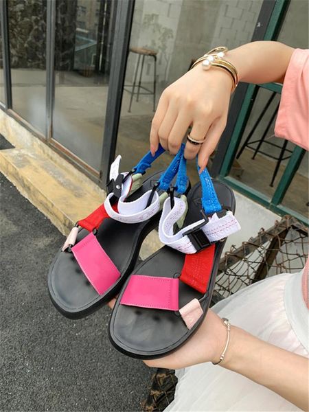 

sandals summer sandals, thick-soled casual shoes, trifle-soled beach european and american style fashion couple shoes, Black
