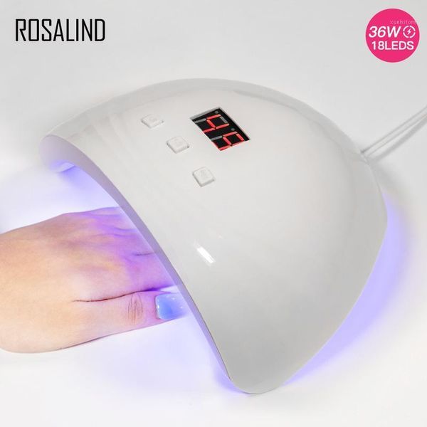 

uv led nail lamp with 18 pcs leds intelligent sensor potherapy polish glue dryer auto manicure tools1