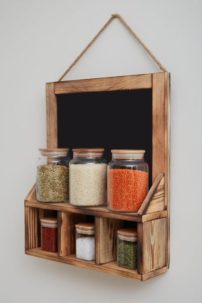 

other home decor wood 3 eyes kitchen rack