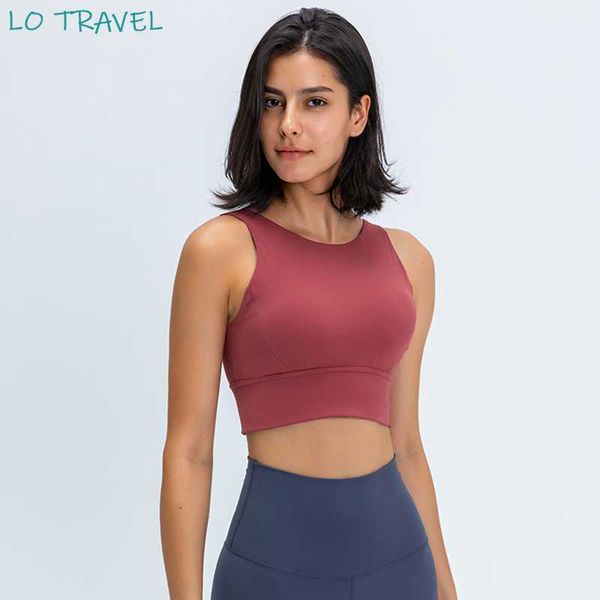 

gym clothing lotravel 2021 full coverage high impact athletic sports yoga bras women naked-feel padded camo print fitness running, White;black