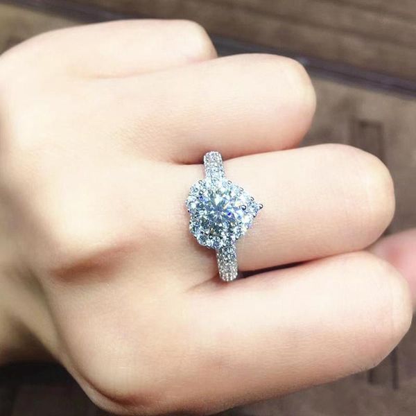 

white gold silver color heart bling zircon diamonds gemstones rings for women romantic wedding ring jewelry gifts bijoux bague cluster, Golden;silver