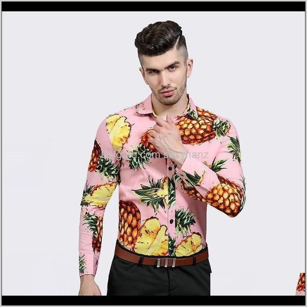 

mens casual shirts hawaiian men fruit print blouses pine beach long sleeve cotton shirt shirts1 ed6px jx4oh, White;black