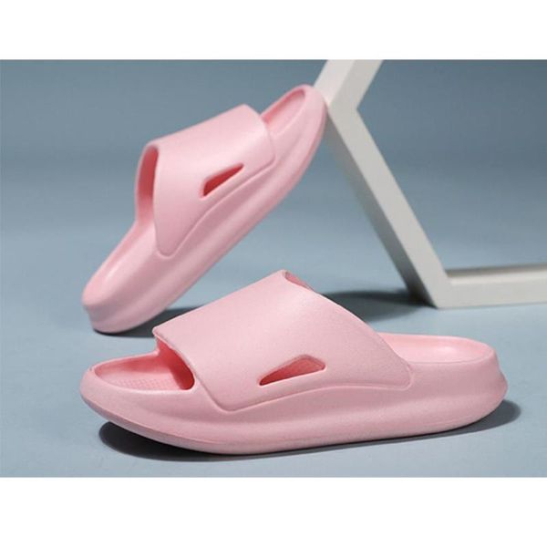 

slipper 2-12 years kids summer mule shoes boy girl eva beach slippers ultra-light flip flop flat heels pink sky blue green yellow, Black;grey