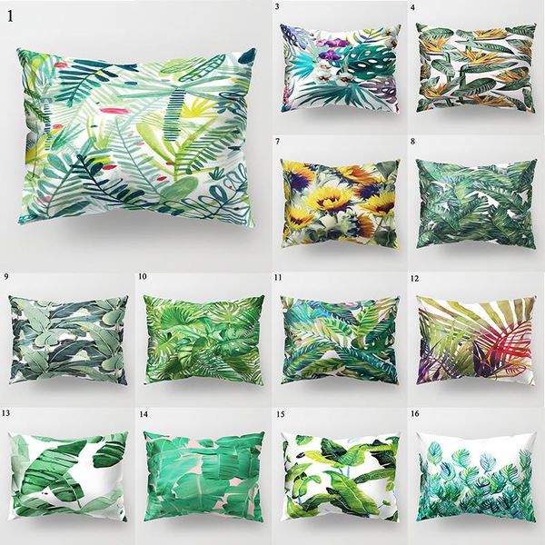

pillow case 30*50cm tropical plant printing cushion cover pillowcases for bed car nordic home decor throw pillows covers