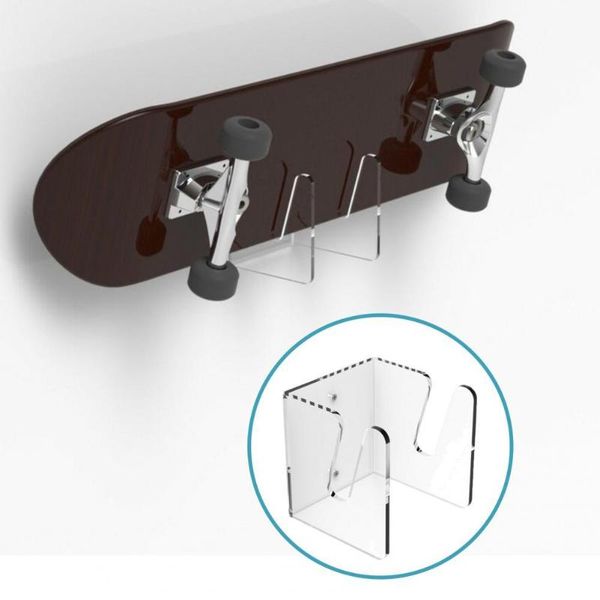 

skateboarding wall-mounted skateboard rack displaying acrylic sliding plate bracket display stand for longboard skateboards accessories