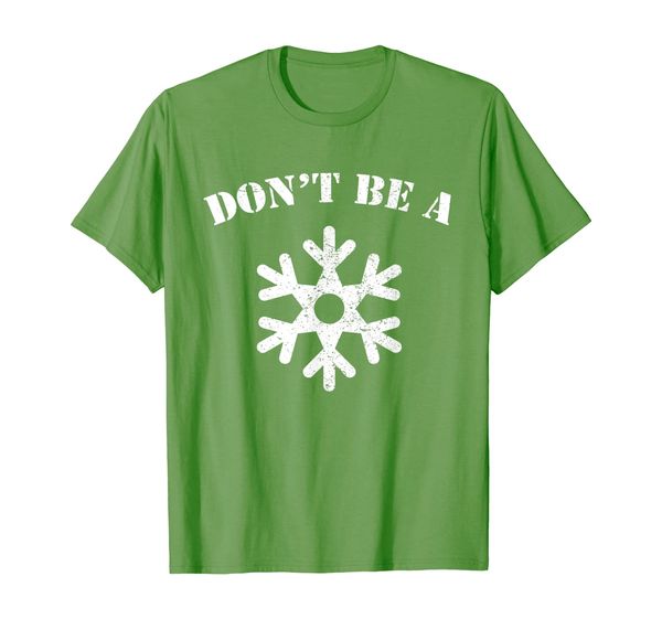 

don't be a snowflake t-shirt funny, White;black