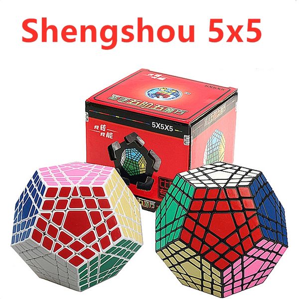 

Shengshou 5x5 Megaminxed Cube 5x5x5 Dodecahedron cube shengshou Megaminxed 5x5 magic cube 12 sided Cubo Magico Puzzle Toys
