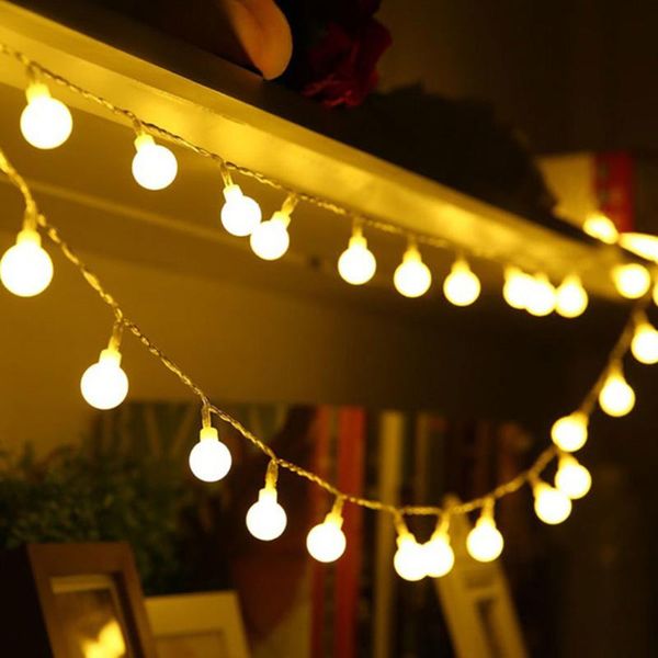 

strings thrisdar 3m 6m 10m cherry balls fairy string christmas lights battery/ usb operated wedding star light