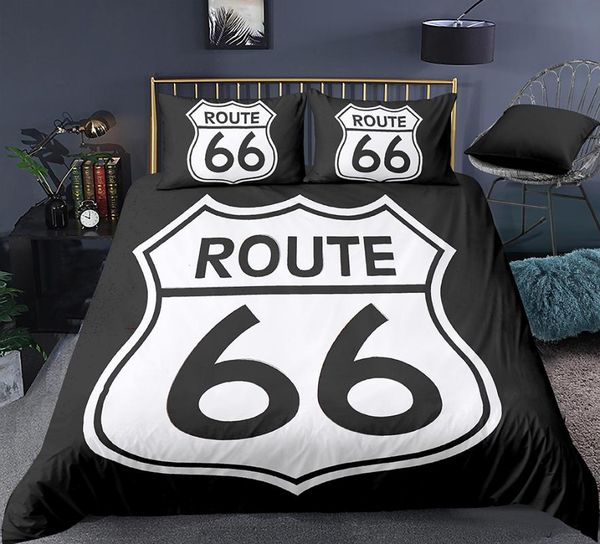 

bedding sets american route 66 set duvet cover with pillowcase comforter quilt 2/3pcs us twin  king size for kids