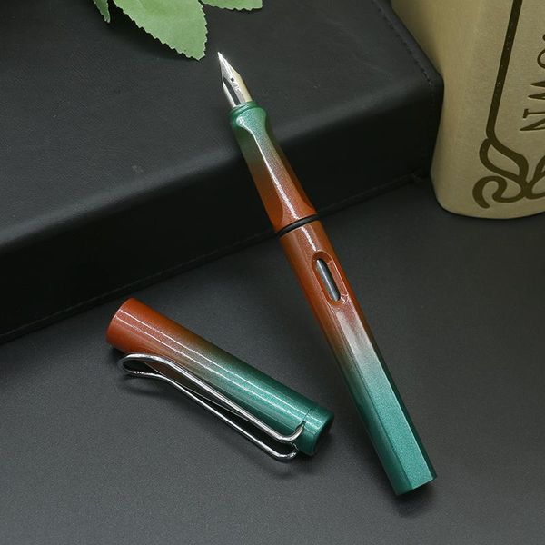 

gift pen fashion gradient color fountain stationery office supplies business school student wholesale ballpoint pens, Blue;orange