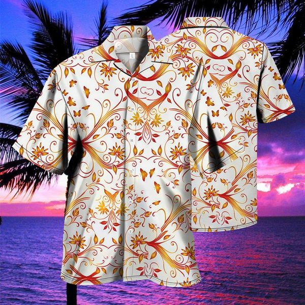 

men's casual shirts men's retro goth shirt clothes cardigan oversized summer anime men 2021 hawaiian s-4xl, White;black