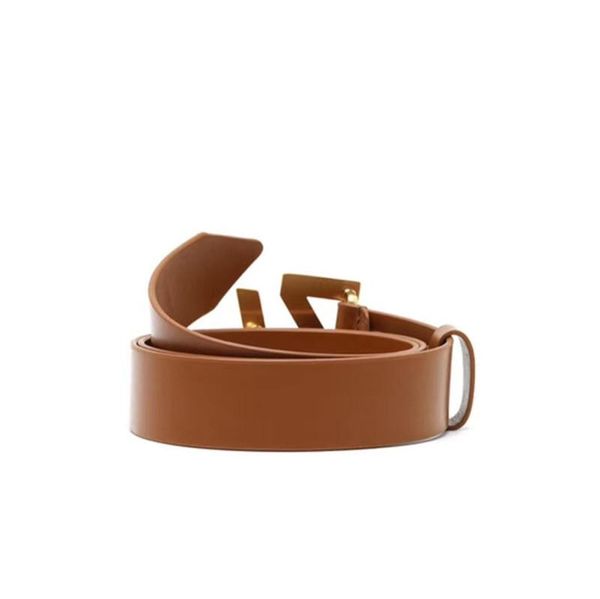 

belts women 2021 brown gold belt buckle cowhide, Black;brown