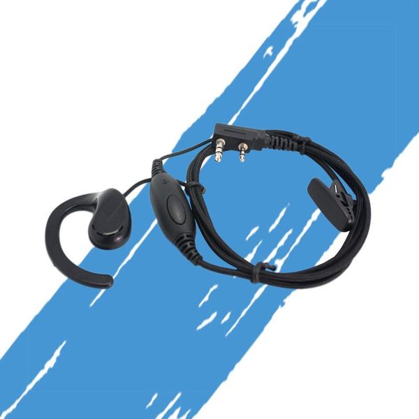 

walkie talkie ksun walkie-talkie headset b15 thick line braided wire pps material ear-hook headphones