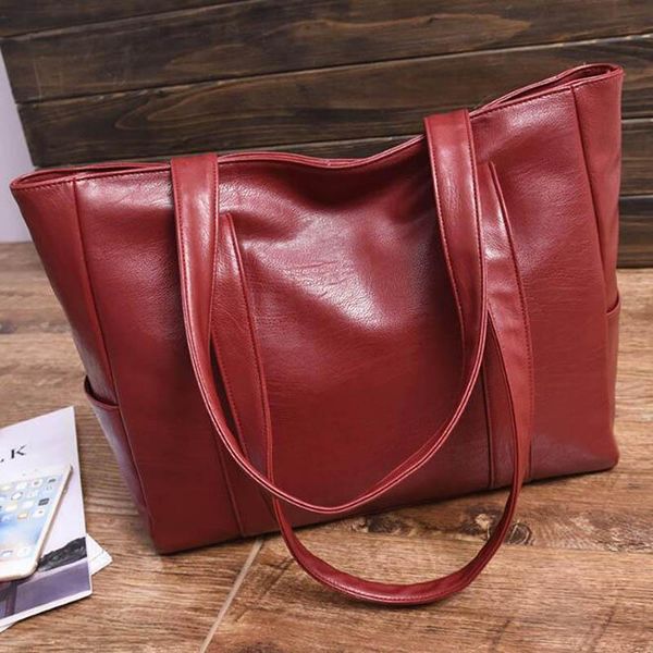 

evening bags leather handbags big women bag casual female ladies luxury designer large capacity multifunction shoulder