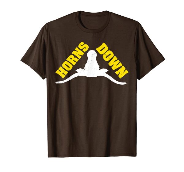 

horns-down shirt horns-down texas tuck fexas shirt t-shirt, White;black