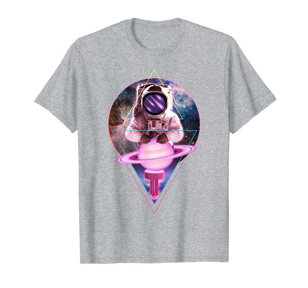 

Astronaut Saturn Spinning - Aesthetic Vaporwave Space Art T-Shirt, Mainly pictures