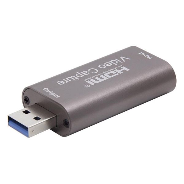

-compatible to usb3.0 video capture card grabber record box for ps4 game dvd camcorder camera recording live audio cables & connectors