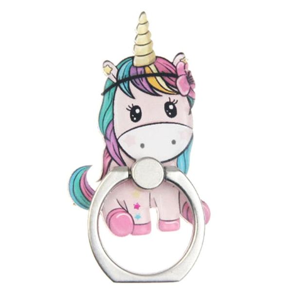 

cell phone mounts & holders 2pc universal mobile stand cute unicorns finger for tablet